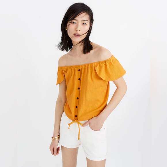 Madewell Texture & Thread Off-The-Shoulder Top ๐ - Picture 2 of 4